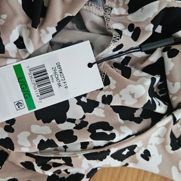 Calvin Klein leopard-ish print shirt - Picture 3 of 4